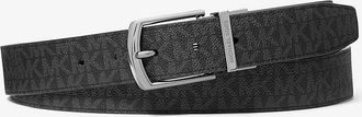 Michael Kors Reversible Signature Logo and Leather Belt