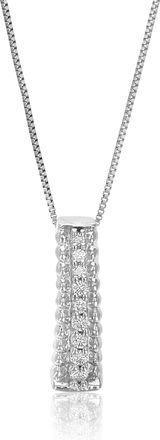 Vir Jewels 1/20 cttw Lab Grown Diamond Fashion Pendant Necklace in Sterling Silver with Chain For Women
