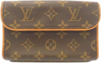Louis Vuitton Brown Coated Canvas Fanny Pack Pochette (Pre-Owned)