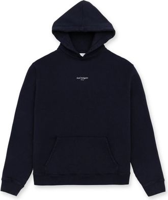 Axel Arigato Focus Logo Hoodie - Heren - Hoodies - Blauw - M - Katoen - Hoodies & sweatvesten
