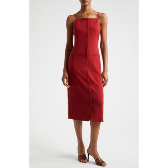Staud Una Tailored Midi Dress in Rouge at Nordstrom Rack, Size Large