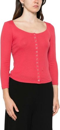 Re/Done Mujer, Camisetas, Rojo, Talla: XS