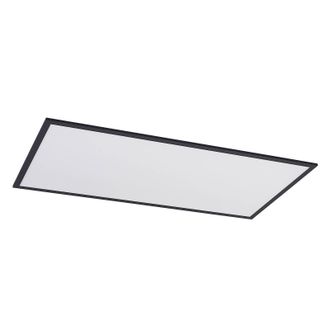 Lindby Led Panel nelios En Negro De Aluminio - Lindby