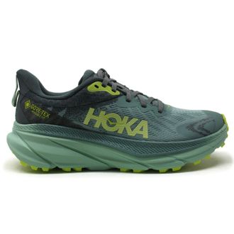 Hoka One One Hoka Challenger ATR 7 GTX Textile Synthetic Womens Running Trainers - Trellis Balsam Green - Size:UK 7.5