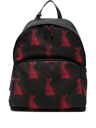 Prada rabbit-print backpack - Black