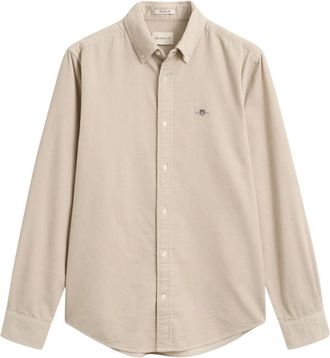 GANT Casual overhemden - Heren - Overhemden - Beige - Maat: XL Katoen