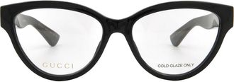 Gucci Demo Cat Eye Ladies Eyeglasses GG1581O 001 55
