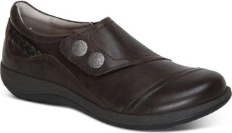 Aetrex Womens Karina Monk Strap Loafer In Iron