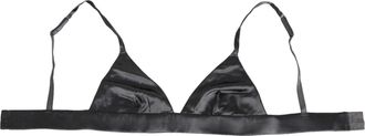 Dolce & Gabbana Womens Black Silk Satin Triangle Soft Cup Underwear Elastane Clothing