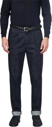 Mason's Pinces Chino Broek - Heren - Regular Fit Jeans - Blauw - M - Katoen - Jeans