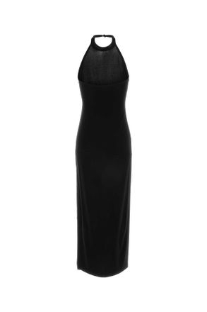 Norma Kamali Womens Black Jersey Dress Exterior: Polyester Elastane Abiti