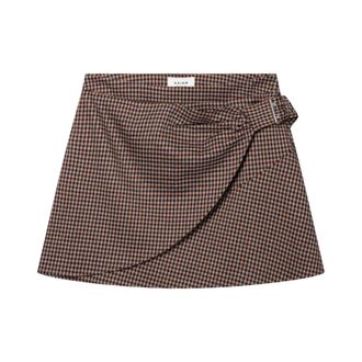 Aaiko Soie Check VIS 515 Rok - Dames - Rokken - Veelkleurig - Maat: M Leer