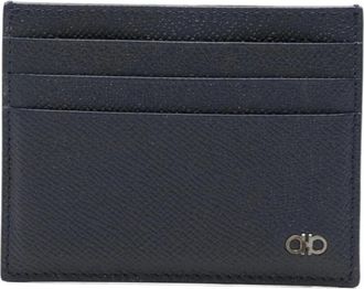 Ferragamo Wallets & Cardholders, male, Blue, Size: ONE SIZE Gancini Cardholder
