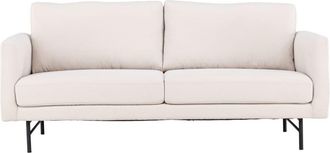 Venture Design Sofá de 3 plazas en tejido y metal - Beige