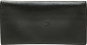 Loewe Black Leather Long Wallet (Bi-Fold) (Pre-Owned)