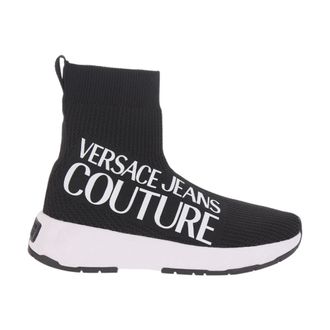 Versace Jeans Couture Dynamic Baroque Trainers - female - Versace Jeans Couture - Sneakers - Black - 6 UK - Shoes