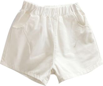 Generic Kids Shorts Solid Elastic Waist Pull on Athletic Short Pants Wide Leg Casual Sport Gym Workout Clothes TrendyCute Boys Clothing Size 8-10 Basketball (