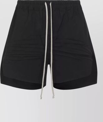 Rick Owens boxers shorts cotton layered design pockets