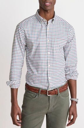 Vineyard Vines Quidnet Check Button Down Shirt in Charleston Green at Nordstrom, Size Small