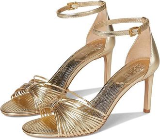 Vince Camuto Blaine Strappy Band High Heel Sandals Womens Sandals Egyptian Gold : 7.5 M, Rubber/Synthetic