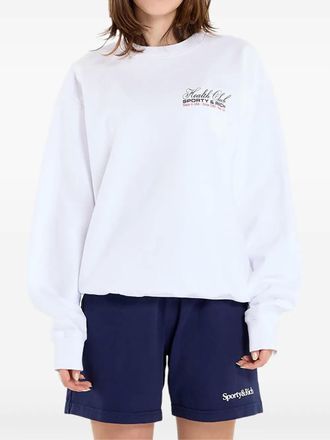 Sporty & Rich crew neck sweater - White