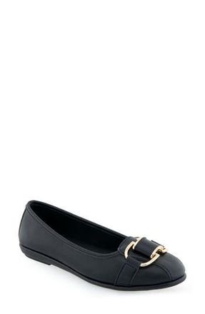 Aerosoles Bentley Ballet Flat in Black Pu at Nordstrom Rack, Size 5.5