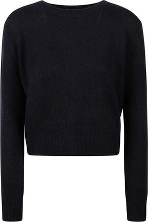 Be You Jersey de punto corto con cuello redondo - Knitwear - Mujer - Azul - M