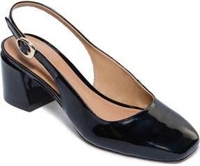 Bernardo Alexia Slingback Pump in Black Soft Patent at Nordstrom Rack, Size 7.5