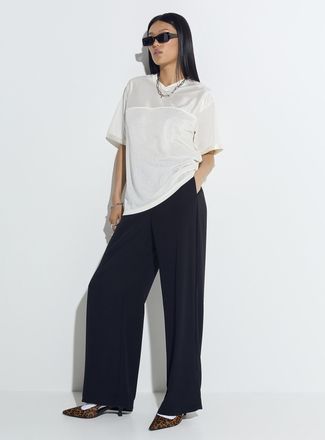 Jack & Jones Womens Lia flowy twill wide-leg dress pant