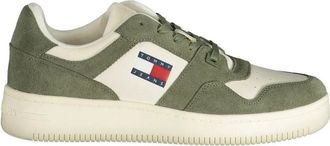 Tommy Hilfiger Polyester Sneaker - Heren - Sneakers - Groen - 45 EU - Polyester - Schoenen