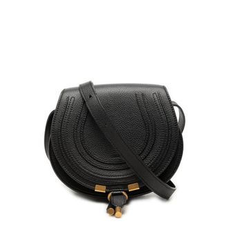 Chlo&eacute; Pre-owned Chloe Small Grained Leather Marcie Saddle Crossbody Ladies Z3I71ALYVZ5PXY7A