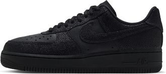 Nike Womens Air Force 1 07 SE Shagreen Shoes in Black | IQ0135-001