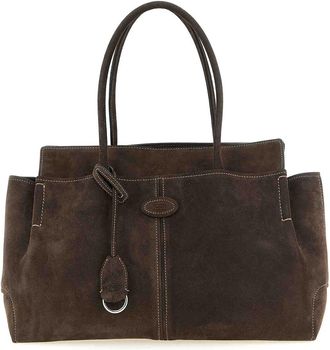 Tod's Medium Suede Shopping Bag