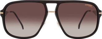 Carrera Brown Rectangular Mens Sunglasses CARRERA 296/S 02M2/HA 60