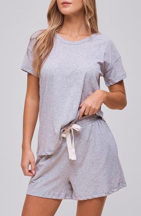 Papinelle Sleepwear Ada Boxer Short Pajamas in Grey at Nordstrom, Size X-Large