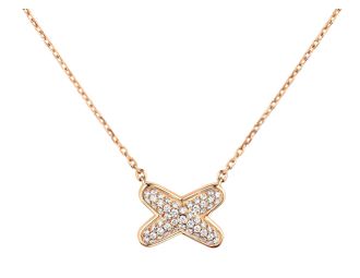 Chaumet Rose Gold Jeux de liens Pendant Necklace