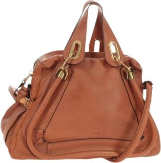 Chlo&eacute; Pre-owned Hand Bag - Dames - Vintage Handtas - Bruin - ONE Size - Leer - Vintage