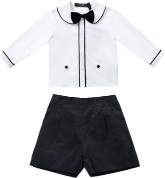 Moustache Ben Shorts Set in Black at Nordstrom, Size 18M