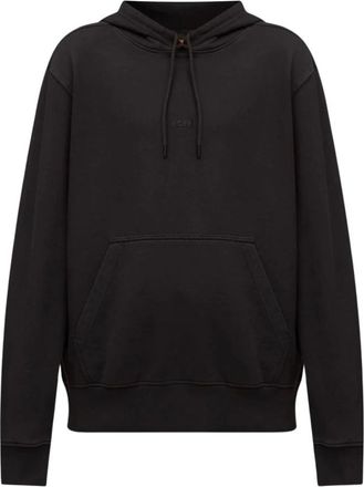 HUGO BOSS Felpa con cappuccio con dettaglio logo - - Sweatshirts & Hoodies - Uomo - Nero - M
