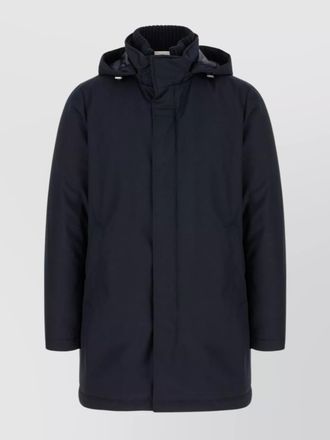 Herno down jacket with hood and front pockets