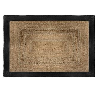 Atmosphera Atmosphera - Tappeto In Juta Kahi Con Bordo Nero 120x170cm Cr&eacute;ateur DInt&eacute;rieur