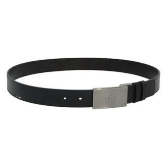 Gucci Pre-owned Leather belts - Dames - Pre-owned - Zwart - Maat: ONE Size Leer