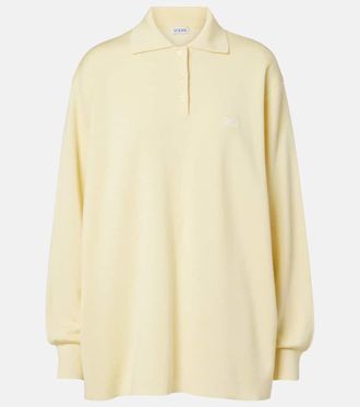 Loewe Double L cashmere and silk-blend polo sweater