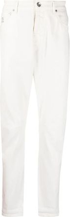 Brunello Cucinelli Logo-embroidered Jeans