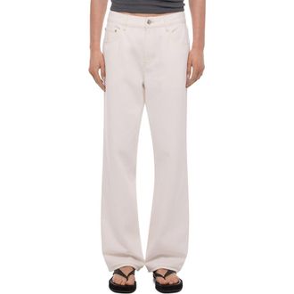 Helmut Lang Organic Cotton Jeans in Matte White at Nordstrom, Size 31