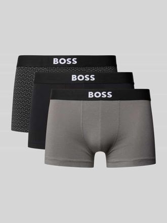 HUGO BOSS Trunks aus Baumwoll-Mix im 3er-Pack in Black, Gr&ouml;&szlig;e XXL