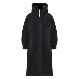 Duno Jassen, Dames, Zwart, S, Polyester, Naoko Lunata Oversized Jas