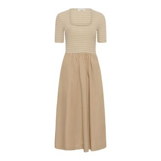 Soaked In Luxury Jurken - Dames - Jurken - Beige - Maat: XL