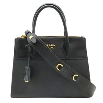 Prada Pre-owned Handbags, female, Black, Size: ONE SIZE Pre-owned Saffiano Handbag