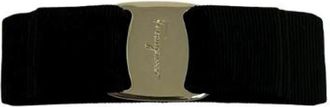 Ferragamo Pre-owned Vara Barrette - Dames - Vintage Accessoires - Zwart - ONE Size - Rayon - Vintage